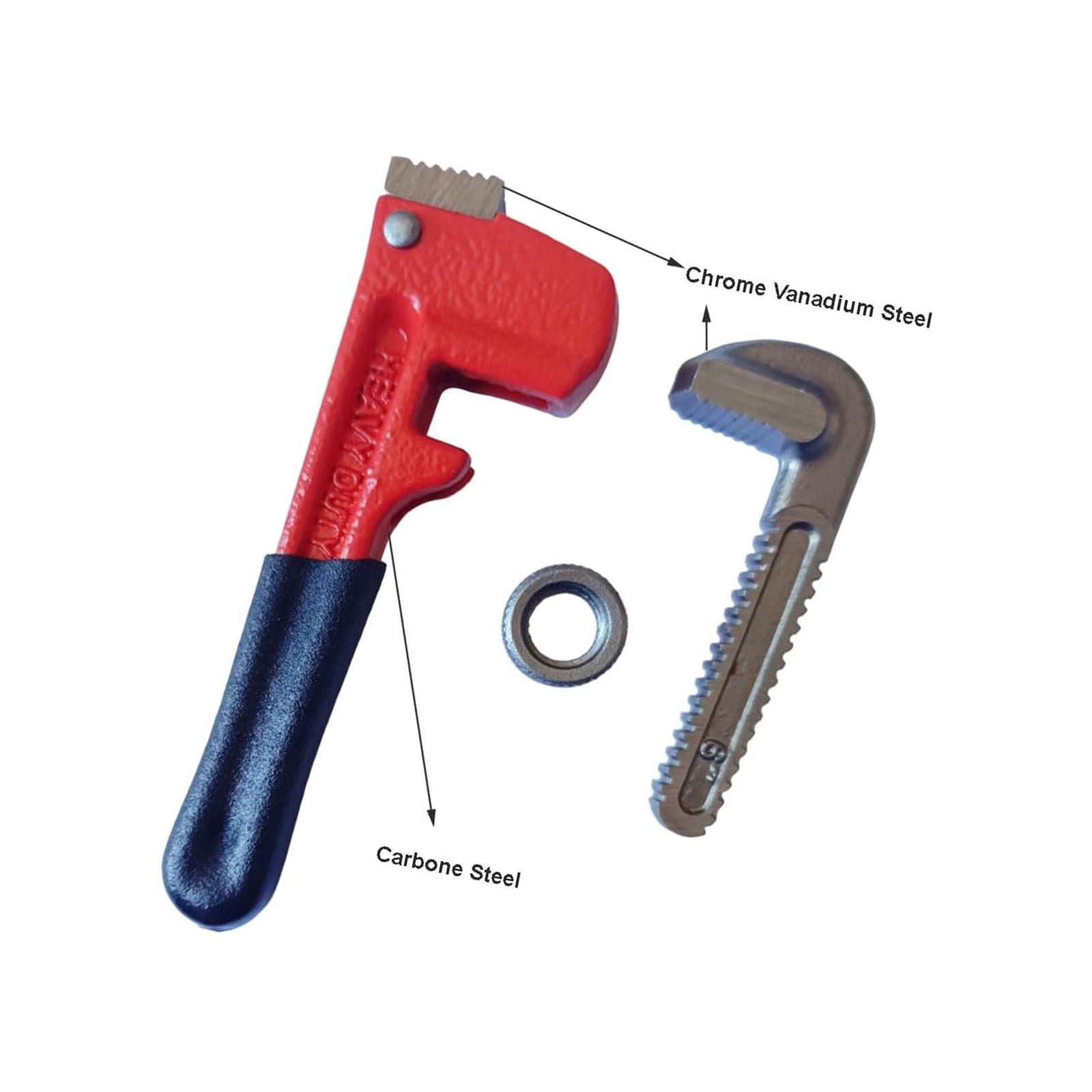 Pipe Wrench Adjustable - Llave para tubos de alta resistencia