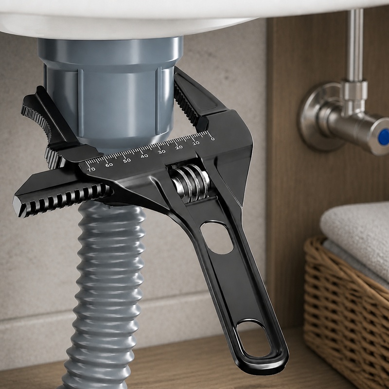 Pipe Wrench Adjustable - Llave de tubo ajustable de mandíbula
