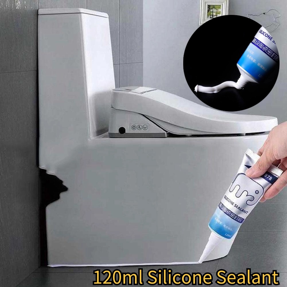 Bathroom Caulk Siliconized - Sellador de silicona multiusos de 120ml,
