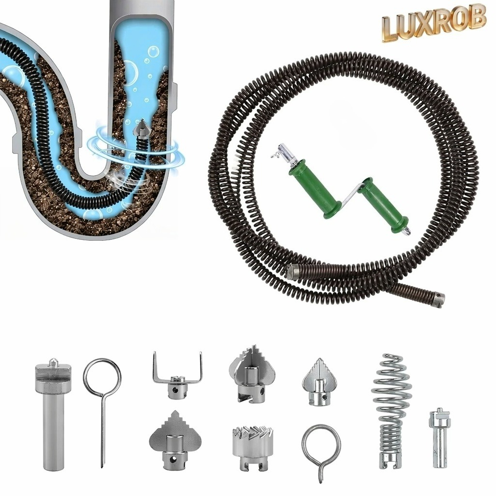 Plumbing Snake Drain - Desatascador de Drenajes con Resorte y