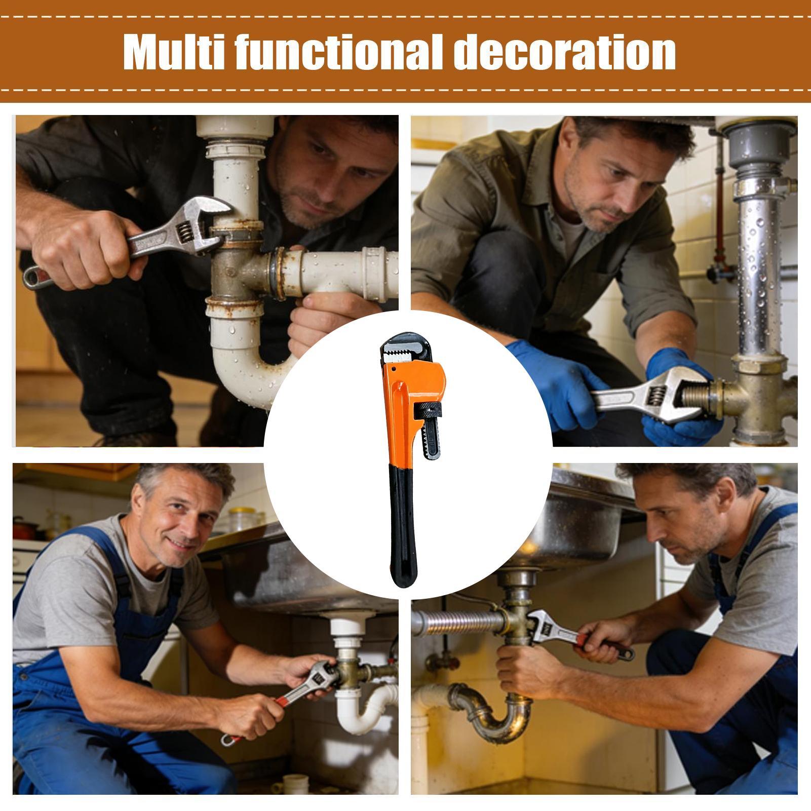Pipe Wrench Adjustable - Llaves para tuberías, herramienta de fontanería