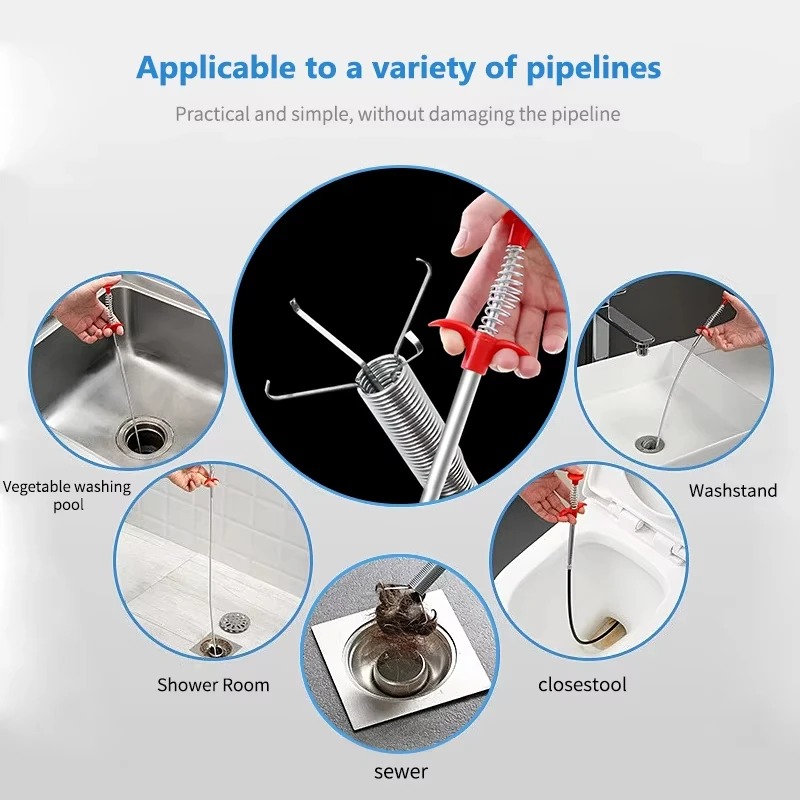 Plumbing Snake Drain - Limpiador de tuberías de drenaje de