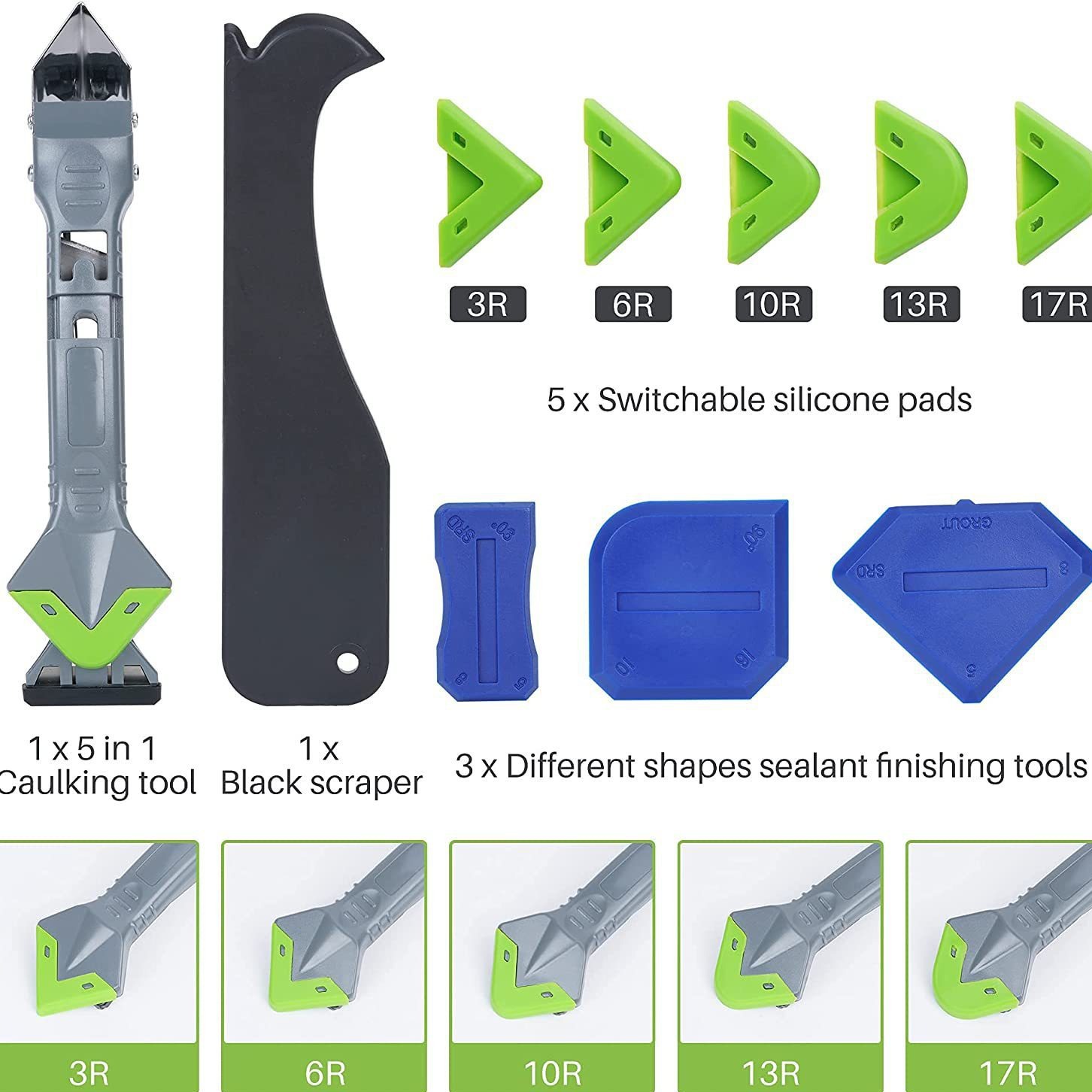 Herramientas de calafateo de s - Bathroom Caulk Siliconized reseña y precio