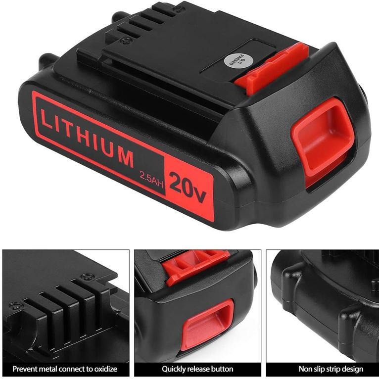 Batería de Repuesto de Litio d - Black+Decker Tool 20V Max reseña y precio