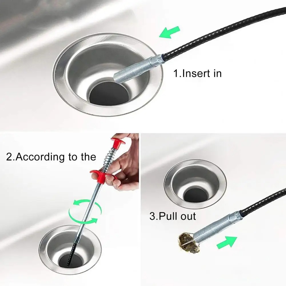Limpiador de tuberías de drena - Plumbing Snake Drain reseña y precio