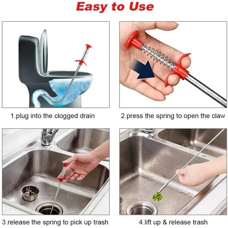 Limpiador de tuberías de drena - Plumbing Snake Drain reseña y precio